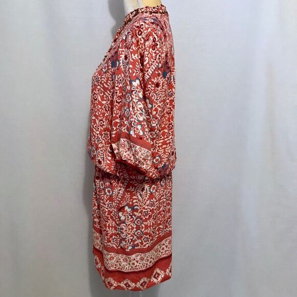 ALLOY Apparel Coral Boho Half Sleeve Mini Dress Women XL - Picture 6 of 11